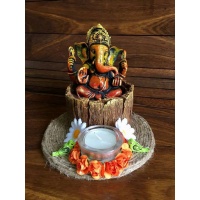 lord ganesha hand made festive tea lights for diwali hitchki dot in 0004
