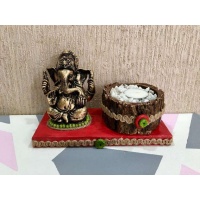 lord ganesha hand made festive tea lights for diwali hitchki dot in 0009