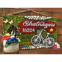 wooden crafts artwork house office door wall flat bungalow plaques hand made hitchki dot in personalized gifts 0012