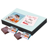 Valentine Day Chocolate Gift with Photo and Name