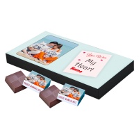 Valentine Day Chocolate Gift with Photo and Name