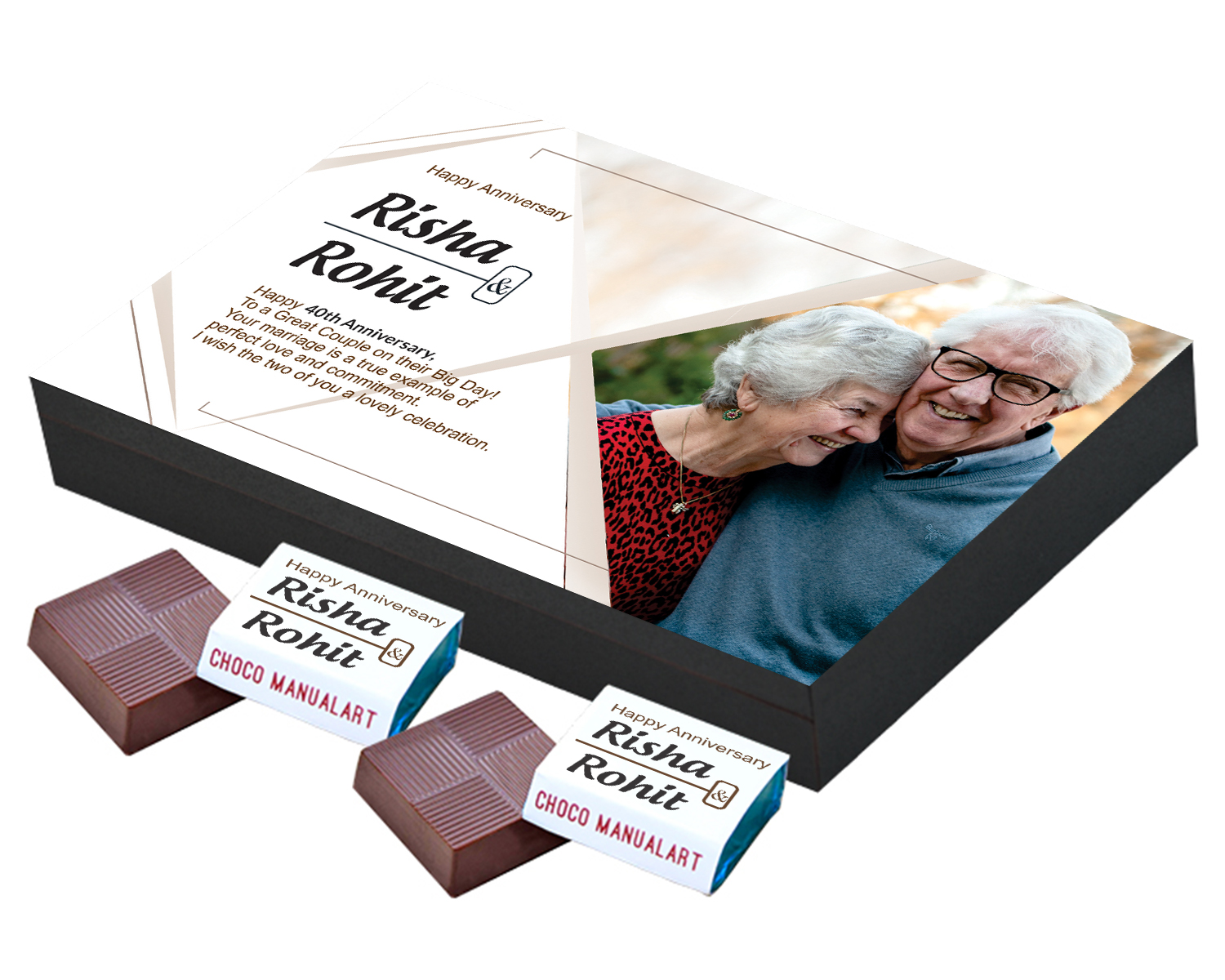 Personalized Wooden Chocolate Box With Photos