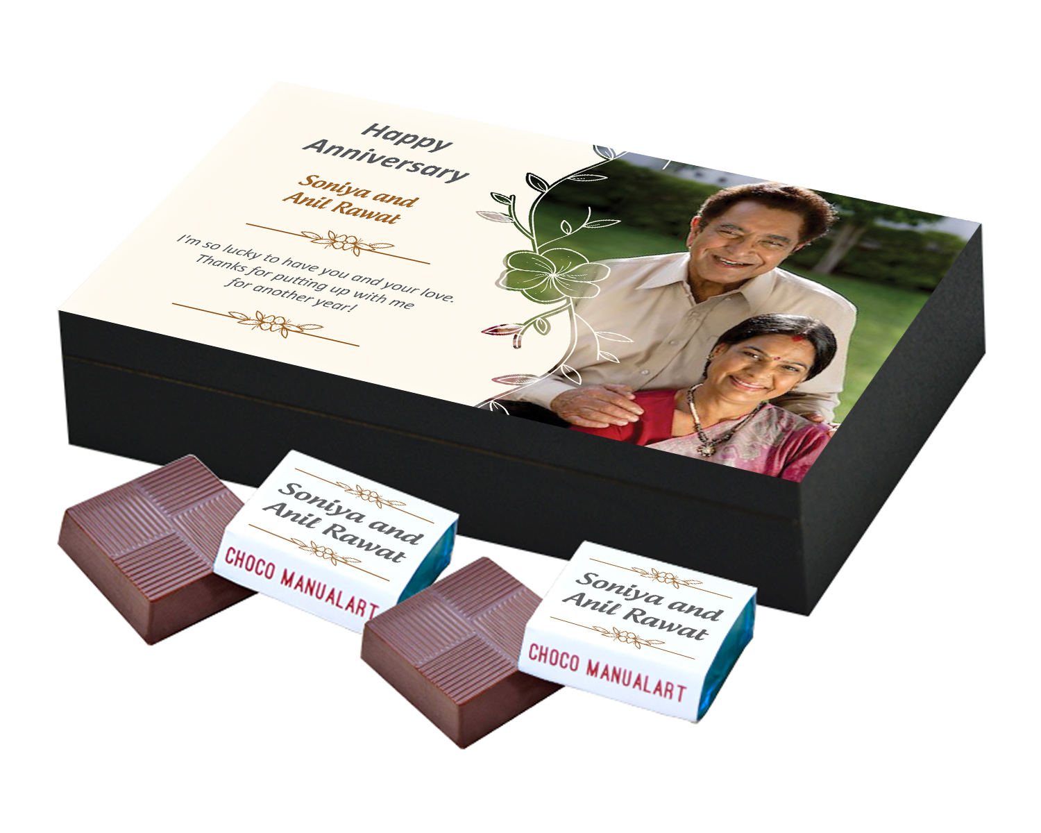 Customized Chocolate Box with Photo and Message