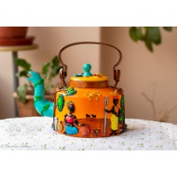 African Art Themed Kettle