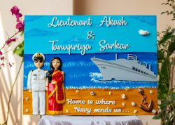 Housewarming Gifts Online In Delhi | | HITCHKI Gifts Housewarming Gifts Online In Delhi Engraved nameplate indian Navy nameplate