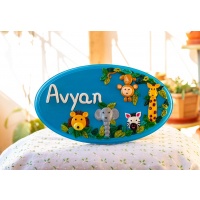 Jungle Themed nameplate