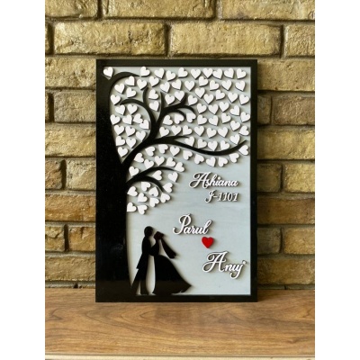 Top Wooden Nameplate Designs for Home Online | | HITCHKI Gifts Top Wooden Nameplate Designs for Home Online Hitchki couple nameplate