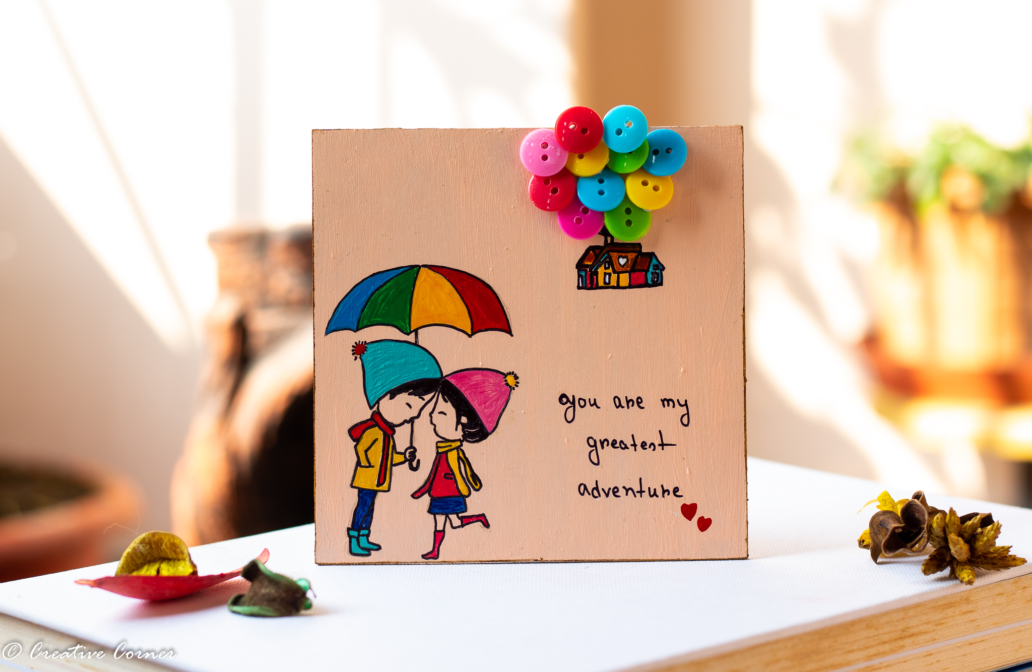 UP themed fridge magnet