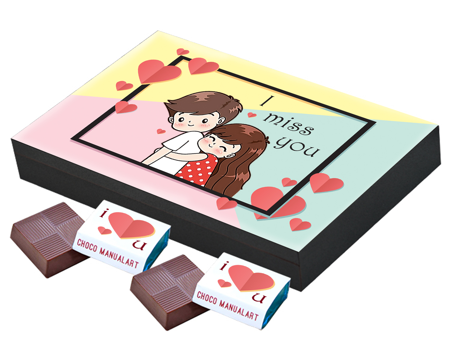 Personalized Printed Missing You Love Chocolates