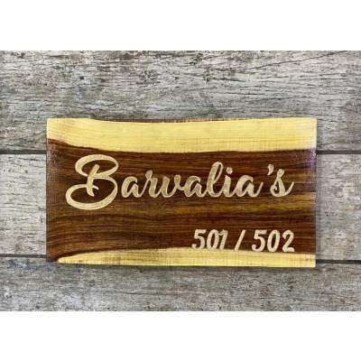 Unique Wooden Nameplates Design For home | | HITCHKI Gifts Unique Wooden Nameplates Design For home Engraved nameplate Beautiful Unique Sheesham Rose Wood Name Plate