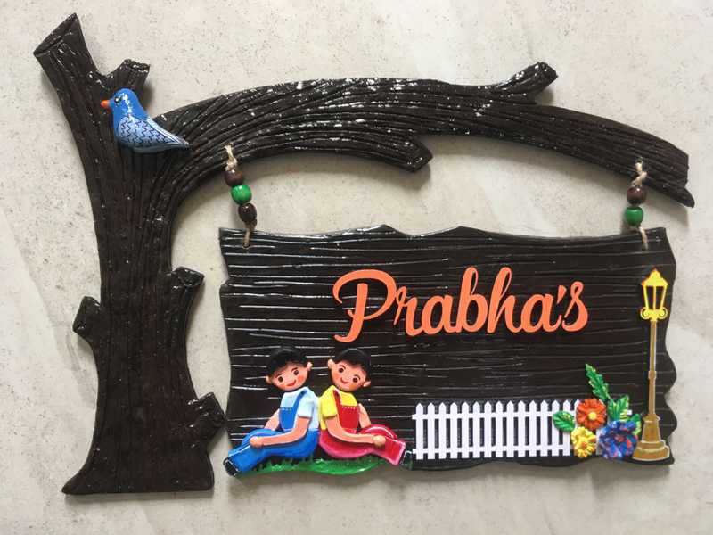 buy unique name plate for home online 008