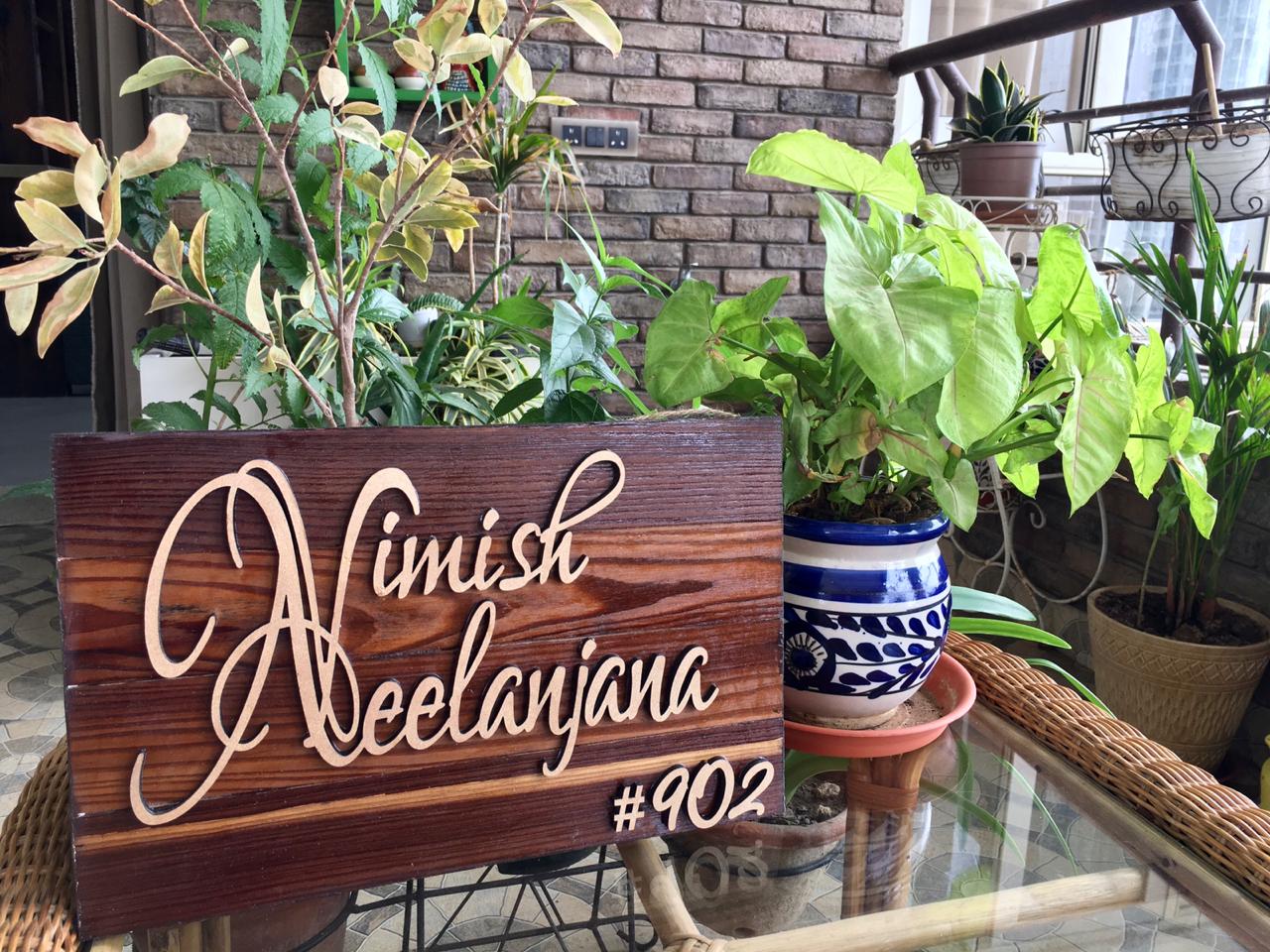 customized wooden name plates online