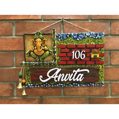 best handmade wooden nameplates for home