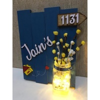 Name Plate Designs for Flats | | HITCHKI Gifts Name Plate Designs for Flats Engraved nameplate jain 3 glow vase jugnu wooden name plate 1