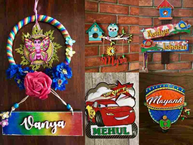 Personalized House Name Plates A Magical Touch | | HITCHKI Gifts Personalized House Name Plates A Magical Touch Hitchki kids name plates small